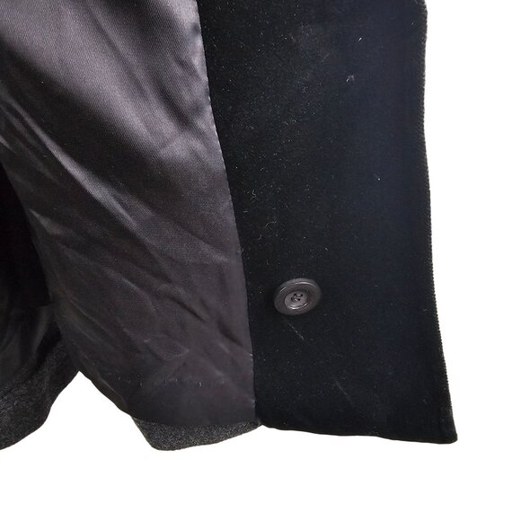 Womens 6 Fall Winter Warm Casual Hooded Dark Gray Black Peacoat Kristen Blake - Picture 16 of 16